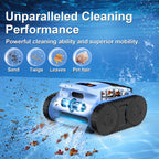 (2025 Upgrade) Pool Vacuum for Inground Pools, Robotic Pool Cleaner, Cordless Wall Climbing Pool Cleaner, Cleans Pool Floors, Walls & Waterline, Cleaning Up to 2100 Sq.ft, 180 Min