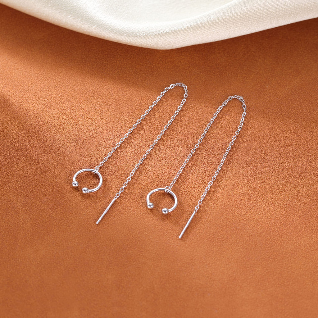SLUYNZ 925 Sterling Silver Cuff Earrings Chain for Women Crawler Earrings Wrap Climber Earrings Cool Earrings