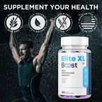 Elite XL Boost Gummies for Men, EliteXL Boost Male Performance Gummys with Natural Ingredients, Advanced Elite XLBoost Men's Performance Support Formula Chewable Multivitamin Supplement (60 Gummies)
