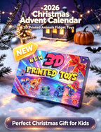 2026 Christmas Advent Calendar for Boy Kid with Mini 3D Printed Animals Toy
