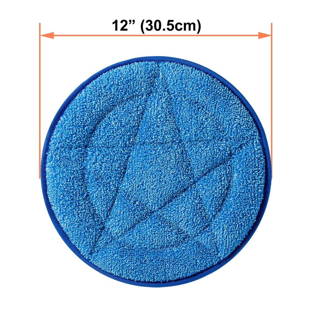 HHQ Commercial Microfiber Carpet Bonnet, Mopping and Buffing Pad, for Replacement of Oreck Orbiter Pads 437053, 2 Pack