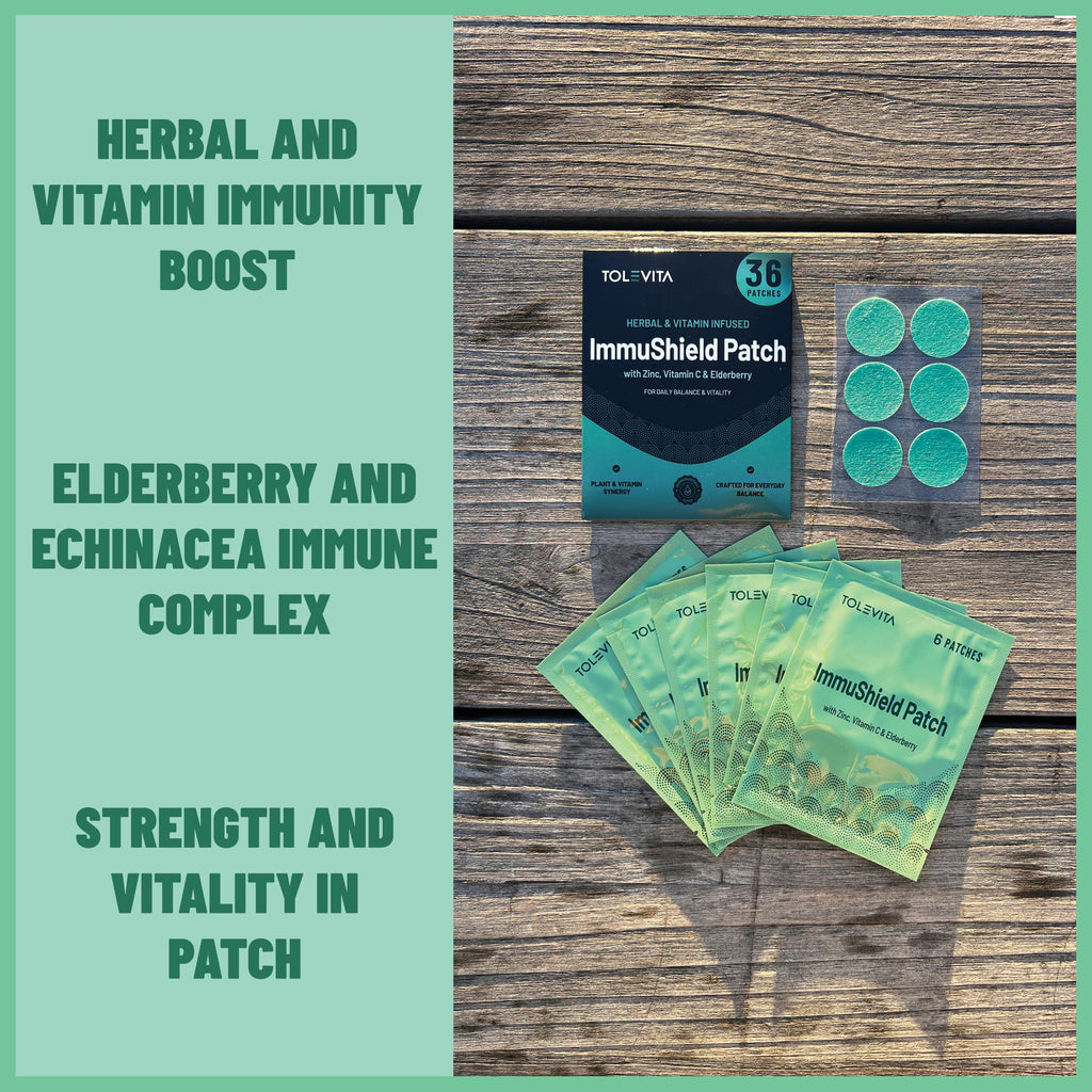 TOLEVITA ImmuShield Patch – Daily Wellness External use - Plant Extracts, 36 pcs