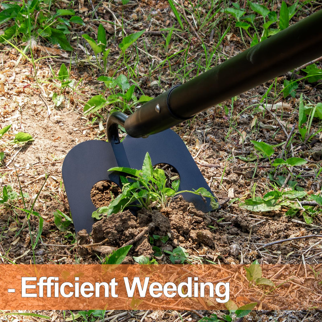 AgroPro Garden Hoe for Weeding, Heavy Duty Hoe Garden Tool Long Handle, 58 Inches