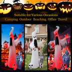 HOPOCO 12 FT Halloween Inflatables Outdoor Decorations Ghost with 3 Skulls