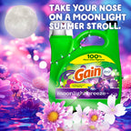 Gain Liquid Laundry Detergent, Moonlight Breeze Scent, 194 fl oz, 134 Loads, Freshness + Odor Fighting, Laundry Detergent Liquid Soap, HE Compatible