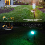 LEREKAM Solar Halloween Lights Outdoor Halloween Decorations Outdoor 2 Pack