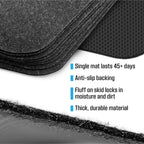 Urinal Mats (12 Pack) - High Absorbent Mats for Men's Restrooms - Mat Man. Large, Black, 12 PCS