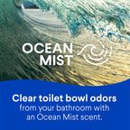 Clorox Toilet Bowl Cleaner Clinging Bleach Gel, Kills 99.9% of Bacteria and Viruses, Ocean Mist, 24 Fl Oz, Pack of 2