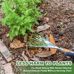 Haliaeetus Garden Hand Rake, 14.6'' Small Garden Rake for Tight Areas