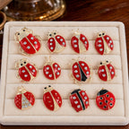 WRITWAA 12 Pcs Ladybug Brooch Pins Set for Women and Girls