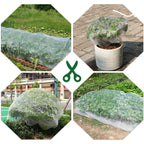 10 * 33FT Ultra Fine Garden Mesh Netting Pest Barrier, White Plant Covers for Outdoor Patio Greenhouse Crop Vegetables Fruit Flower Garden Protection, Row Covers Fabric Screen Insect Bug Bird Netting