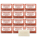 Dr. Bronner's Pure-Castile Magic Bar Soaps (Eucalyptus, 5oz, 12-Pack) – Made with RegeOrganic Oils, Soap Bars for Men & Women, Gentle for Face & Sensitive Skin, Vegan, Cruelty-Free, Non-GMO