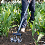 Walensee Rotary Cultivator, Hand Tiller for Soil Mixing or Reseeding