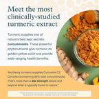 Youtheory Turmeric Extra Strength - 1,000 mg - Supports Muscle & Joint Health* - Contains Bioenhancers, Curcuminoids & Herbal Extracts - USP Verified - 180 Vegetarian Capsules (90-Day Supply)