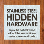 AquaTeak The Original Kai Corner Teak Bath Shelf - A. Corner Stand