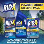 Rid-X Septic Tank Treatment Enzymes,3 Month Supply Septi-Pacs,3.2oz,(Pack of 2)