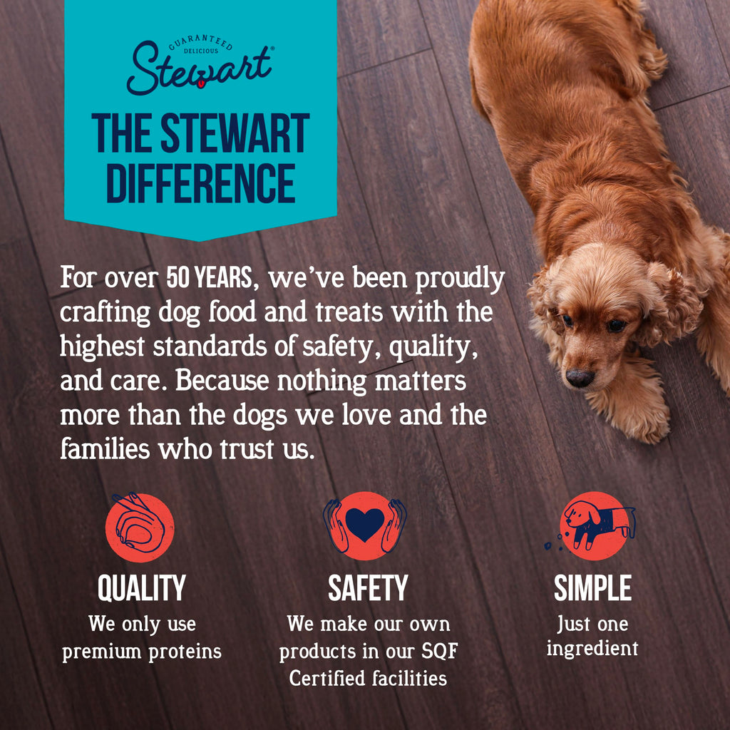 Stewart Freeze Dried Dog Treats, 100% Beef Liver, 21 oz Tub