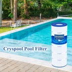 Cryspool® 08032 Filter Compatible with UHD-SR100, Flo WC108-58S2X, 100TX, 100TXR, T-100TX, T-100TXR, Posi-Flo II PTM100, PSR100, FC-2550, 102 Sq. Ft Pool Filter Cartridge, 1 Pack
