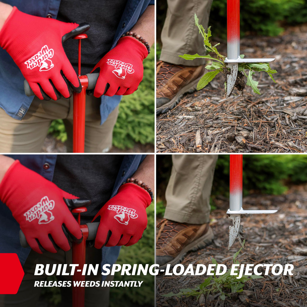 GARDEN WEASEL Stand Up Weed Puller Remover Tool for Dandelion Root Removal