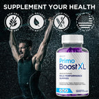 Primo Boost XL Gummies, Official Primo Boost XL Gummys with All Natural Ingredients, Advanced PrimoBoost Health & Wellness Support Formula with Max Strength Active Lifestyle Vitamins (60 Gummies)