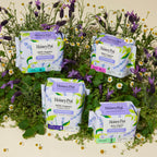 Honey Pot - Calming Long Panty Liners for Women - 100% Organic Cotton Top Sheet - Feminine Care - Non Cooling - Calming Herbs of Lavender, Ashwagandha, & Lemon Balm - 120ct