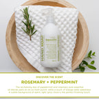 Sapadilla Liquid Hand Soap - Rosemary + Peppermint - Made with 100% Pure Essential Oil Blends, Cleansing & Moisturizing, Aromatic & Fragrant Hand Soap, Plant Based, Biodegradable, 12 Ounce (Pack of 3)