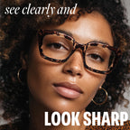IBOANN Oversized Blue Light Glasses for Woman, Funky Fashion Glasses With Preppy Look, Reduce Screen Fatigue Computer Glasses