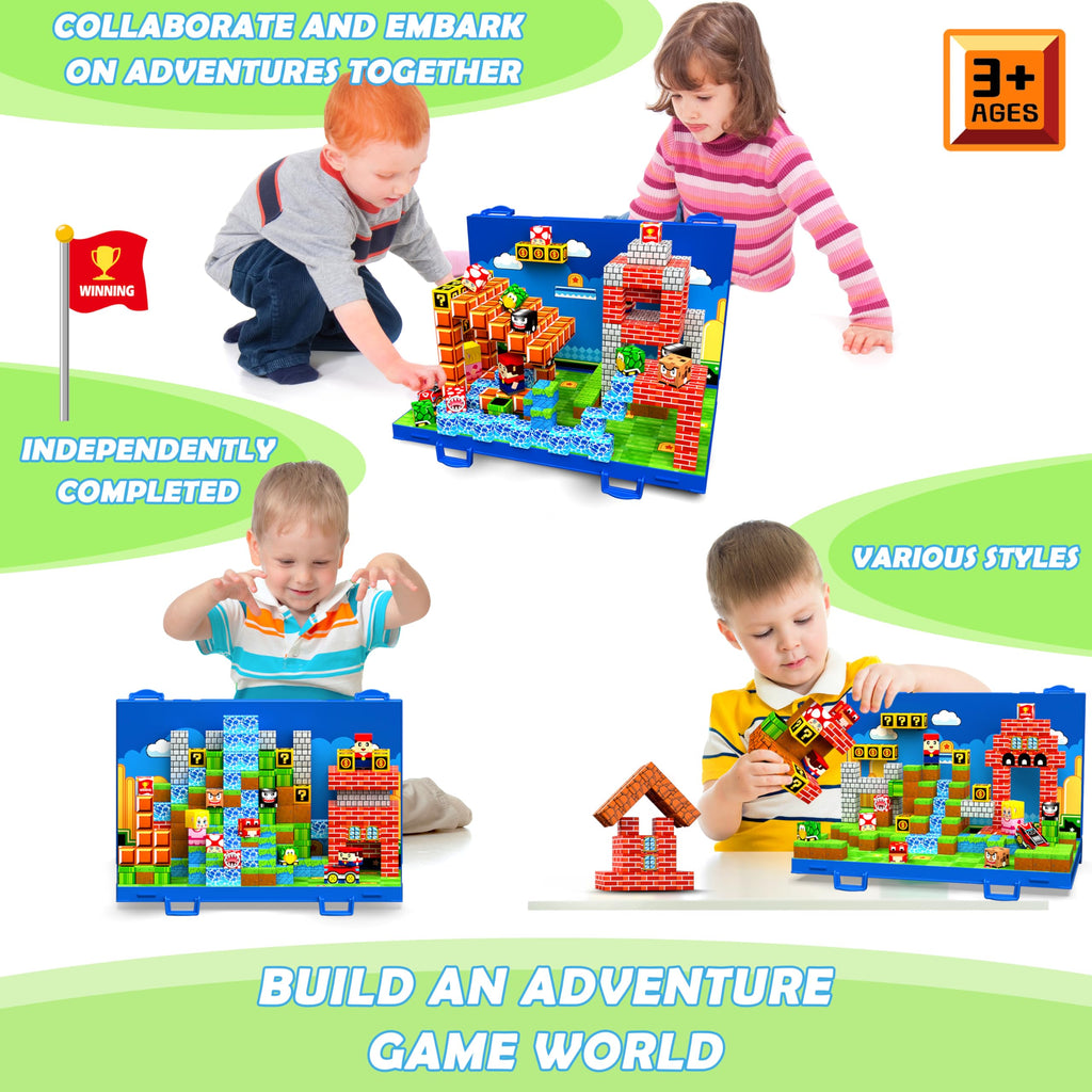 120PCS Magnetic Blocks, Magnetic Building Blocks Cubes, STEM Toy for Kid