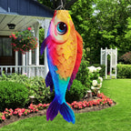 YMYIELD Fish Windsock 40 Inch Durable Outdoor Hanging Decoration | for Yard Garden Patio Deck Boat Dock and More