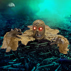 JOYIN Halloween Zombie Groundbreaker Outdoor Decoration, Zombie Groundbreaker with Light-up Eye and Creepy Sound (IR Sensor Activated) for Halloween Outside, Lawn, Graveyard Decor, Haunted House Props