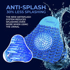Spargos Urinal Screen Deodorizer, 24 Pack Blue Yellow Orange