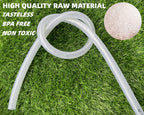 1/2" ID x 3/4" OD - 10 Ft High Pressure Braided Clear PVC Vinyl Tubing Flexible Tube, Heavy Duty Reinforced Hose Tubing