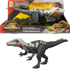 Mattel Jurassic World Rebirth Gigantic Thrashers Dinosaur Figure, Chilantalsaurus Large Species Toy, 2 Rampage Attacks, Digital Play