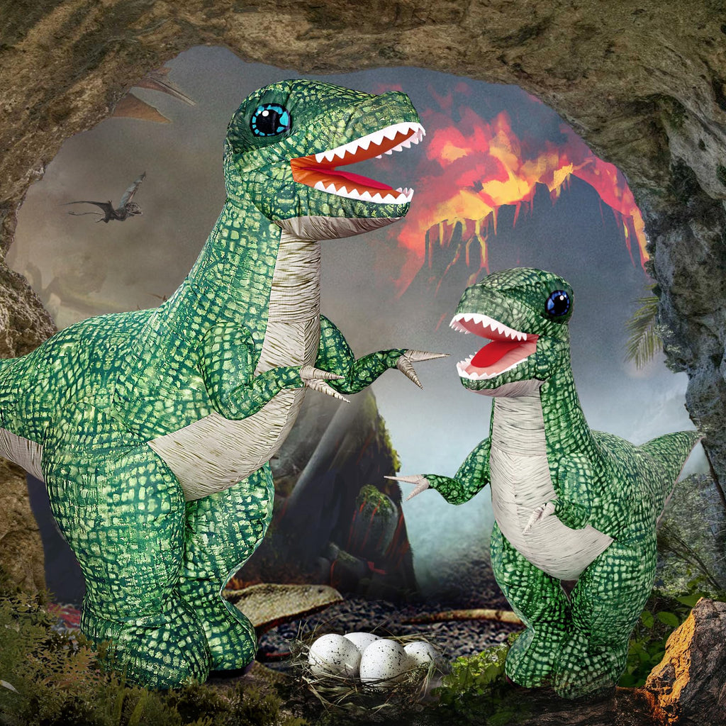 Jovow 2.4GHZ Remote Control Inflatable Dinosaur Toy for Kids,Electric Toy Dinosaur with 360°Rotation,Forward & Backward,Rechargeable Walking Dinosaur Toy for Boys Kids Age 6-8 8-12 Birthday Gifts