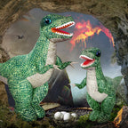 Jovow 2.4GHZ Remote Control Inflatable Dinosaur Toy for Kids,Electric Toy Dinosaur with 360°Rotation,Forward & Backward,Rechargeable Walking Dinosaur Toy for Boys Kids Age 6-8 8-12 Birthday Gifts