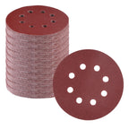 WORKPRO 150-Piece 80 Grit Sanding Discs - 5-Inch 8-Hole Hook and Loop Sandpaper for Random Orbital Sander (Not for Oscillating Tools or Mouse Sander)