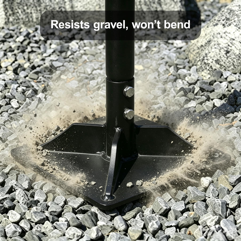 YEELOR 8-inch x 8-inch Steel Tamper Tool, Heavy Duty Hand Tamper