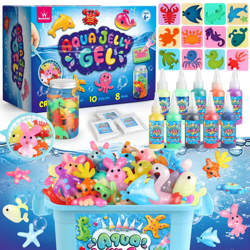 wookidel Magic Gel Water Elf Toy Kit, Aqua Fairy Water Gel Kit for Kids