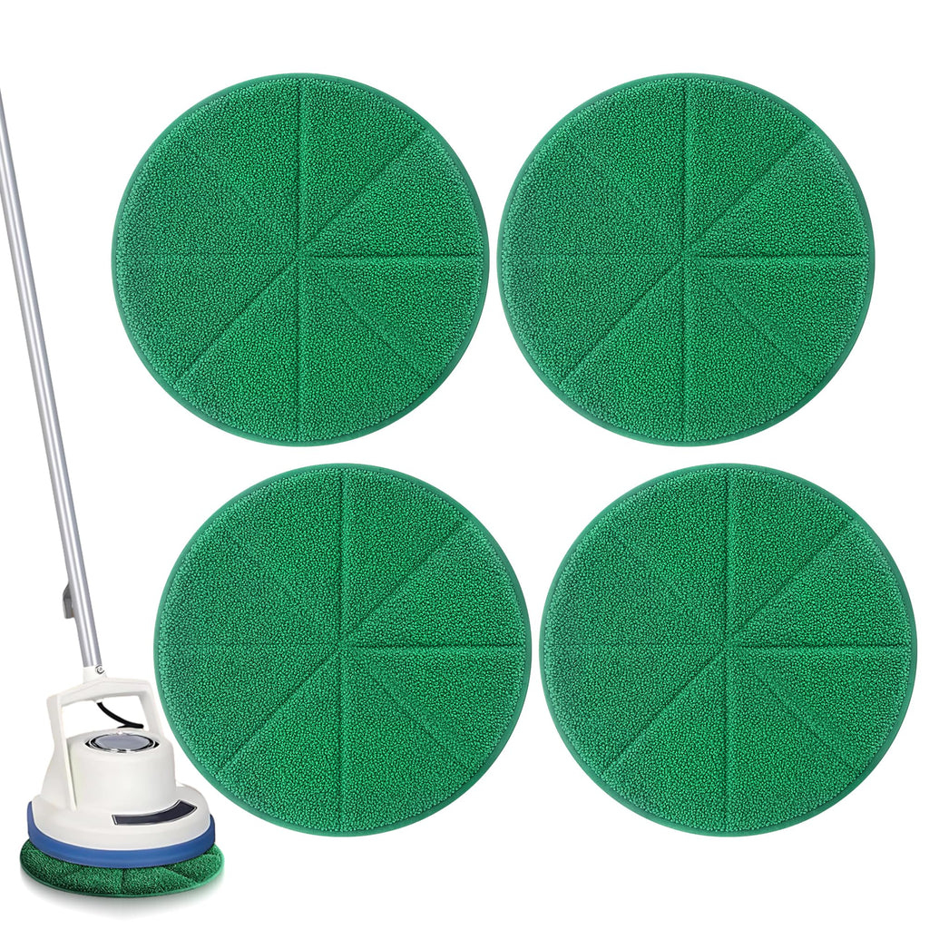 4-Pack 12" Microfiber Carpet Bonnet Pads for Oreck Orbiter ORB550MC
