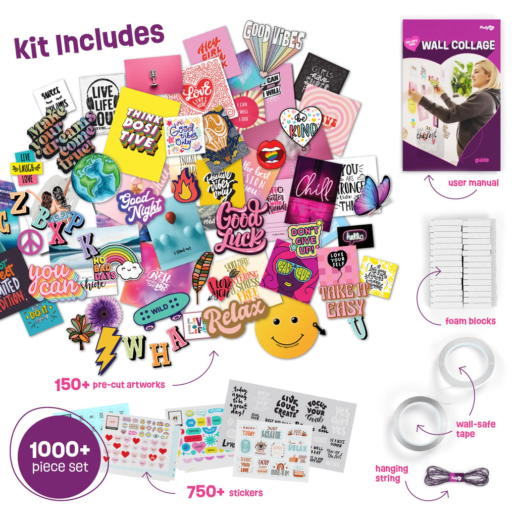 Wall Collage Kit for Teen & Tween Girls - Teens Creative Crafts Kits