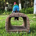 Ahbuohe Decorative Gutter Downspout Extensions Statue,3" x 4" Downspout Extension Sculpture,Gnomes Decorative Rain Gutter Downspout Extension Figurine Decor Sculpture for Lawn Yard