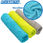FIXSMITH Microfiber Cleaning Cloth - Pack of 50, Microfiber Towels for Cars 16 x 12 in, Highly Absorbent Cleaning Rags, Lint-Free, Streak-Free Cleaning Cloths for Car Kitchen Home Office