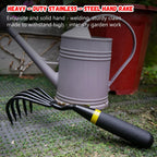 Kemaier Hand Rake Cultivator - 5-Claw Heavy Duty Stainless Steel Tool