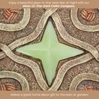 Bits and Pieces Glow in the Dark Stepping Stone - Celtic Compass, 10" x 10"