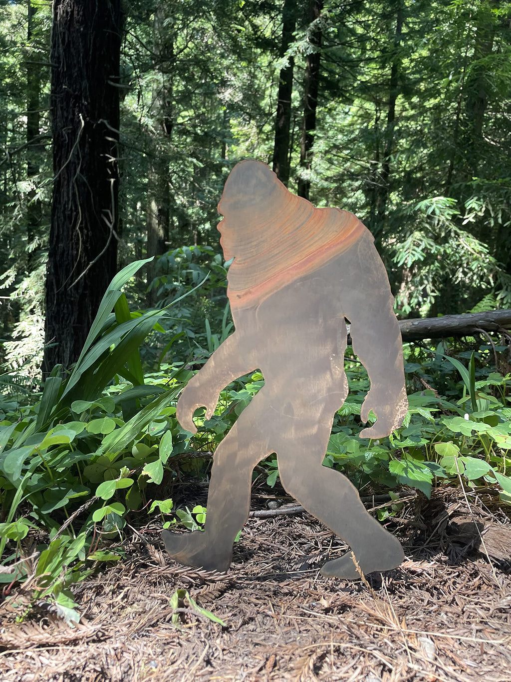 SQUATCH METALWORKS Bigfoot Walking Spike (Lawn Spike) - Lawn and Garden Ornament - Bigfoot/Sasquatch/Yeti Gift - Cold Rolled Steel - Made and Manufactured in USA