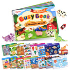JoyCat Preschool Busy Book for Toddlers 3-5, Learning Activities, Educational Sensory Toys, Autism Learning Material, Back to School, Birthdays Presents for Boys Girls