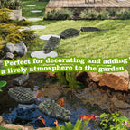 Floating Crocodile Sculpture, 3-Section Simulated Floating Alligator, Pond Floating Alligator Bait for Garden Pond Backyard Decoration (2-Pack)