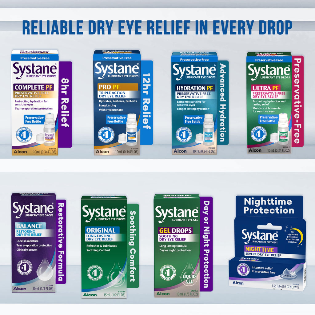 Systane Complete Preservative Free Dry Eye Drops, 30 Ct Single Use Vials, Contains Propylene Glycol 0.6%, Unit-Dose Lubricating Eye Drops for Irritation & Dryness, Hydrating & Soothing