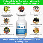 Kidney Restore & Kidney-D 2-Pack Capsules for Kidney Support with Optimized Vitamin D Antioxidants, Kidney Probiotics, Sodium Bicarbonate for Kidney Cleansing