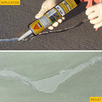 SIKA Sikaflex Crack Flex Sealant - Gray, High-Performance Polyurethane, Self-Leveling, Textured - Waterproof Seal for Horizontal Cracks - 10.1 fl. oz (Pack of 12)